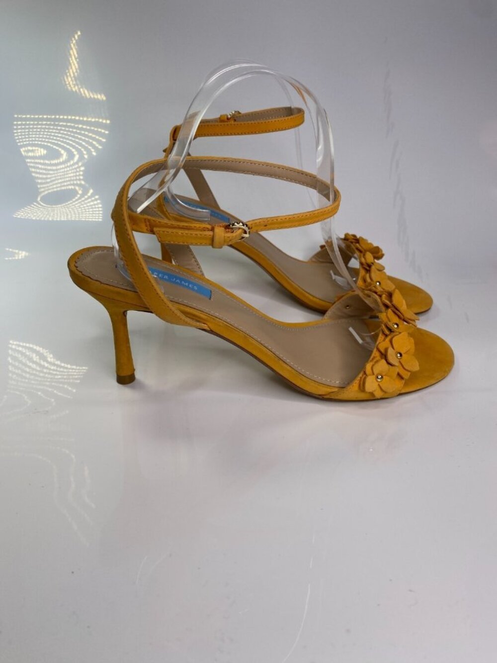 Draper James Alice Women's Floral Heeled Orange Sandal Sz 10